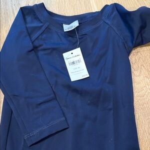 Hanna Andersson Navy Blue Kids Rashguard size 18-24 months.  NWT